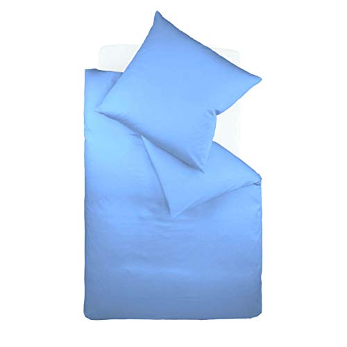 fleuresse Uni-Colours Bettwäsche-Set, Mako Satin, 100 Prozent Baumwolle, Fb. Mittelblau, 240 x 220 cm fleuresse Uni-Colours Bettwäsche-Set, Mako Satin, 100 Prozent Baumwolle, Fb. Mittelblau, 240 x 220 cm von fleuresse