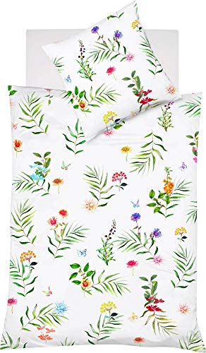 fleuresse Wendebettwäsche Mako-Satin bunt Größe 155x220 cm (80 x 80 cm) von fleuresse