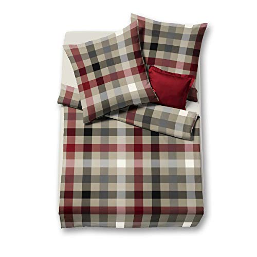 fleuresse gewebte Edelflanell Bettwäsche Lech Karo Klassik 1 Bettbezug 200 x 220 cm + 2 Kissenbezüge 80 x 80 cm von fleuresse