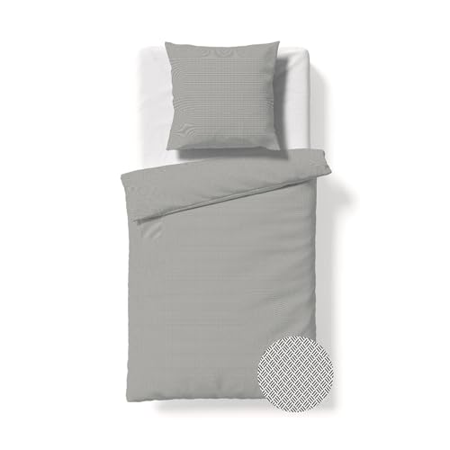 fleuresse gewebte Edelflanell Bettwäsche Lech Turnhout grau, 1 Bettbezug 135 x 200 cm + 1 Kissenbezug 80 x 80 cm fleuresse gewebte Edelflanell Bettwäsche Lech Turnhout grau, 1 Bettbezug 135 x 200 cm + 1 Kissenbezug 80 x 80 cm von fleuresse
