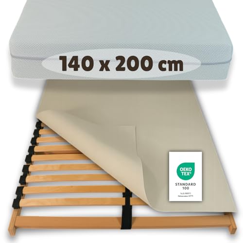 Hochwertiger Lattenrostschoner 140x200 – Extrem rutschfest, Oeko-TEX Zertifiziert, Antirutsch Matratzenschoner, Lattenrostschutz Made in Germany | Auch zwischen Topper & Matratze kompatibel von flex it