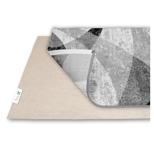 flex it Teppich Antirutschunterlage für sicheren Halt – 80 x 200 cm Starke Haftung ohne Weichmacher o. Rückstände – Auch bei Fussbodenheizung geeignet | Antirutsch Teppichunterlage Anti rutsch Vlies von flex it