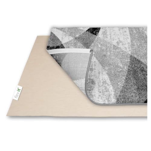 flex it Classic Comfort 60x60 cm Antirutschmatte für Teppich Ohne Weichmacher - Rutschfeste Teppichunterlage klein für Fußmatte Türvorleger Türmatte Fussabstreifer Schuhmatte Haustürmatte Teppichstopp von flex it