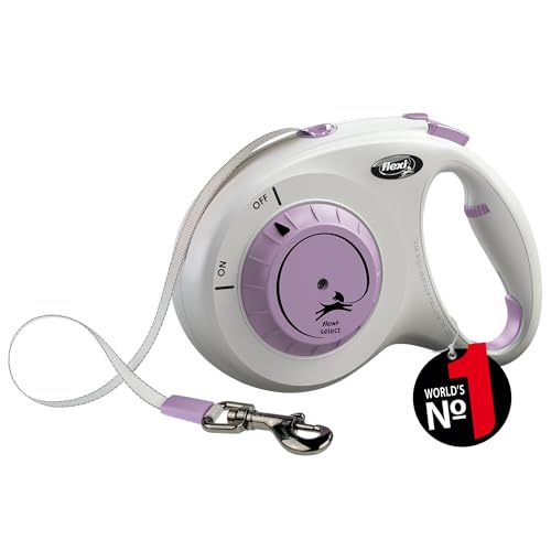 flexi® Select Gurt 7 m hellgrau-lila, zwischen 0-7 m einstellbare Roll-Leine für Hunde bis 25 kg flexi® Select Gurt 7 m hellgrau-lila, zwischen 0-7 m einstellbare Roll-Leine für Hunde bis 25 kg von flexi