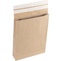 flexiPAK classic Doppelfixverschluss Faltentaschen DIN B4 braun von flexiPAK