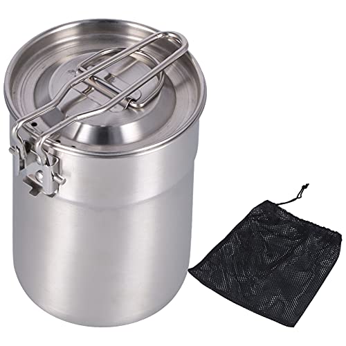 FLEXMAN 1L Camping Cooking Pot, Outdoor Coffee Maker Cup mit Klappgriff Deckel, Camping Kaffeemaschinen für Wandercampen Im Freien FLEXMAN 1L Camping Cooking Pot, Outdoor Coffee Maker Cup mit Klappgriff Deckel, Camping Kaffeemaschinen für Wandercampen Im Freien von flexman