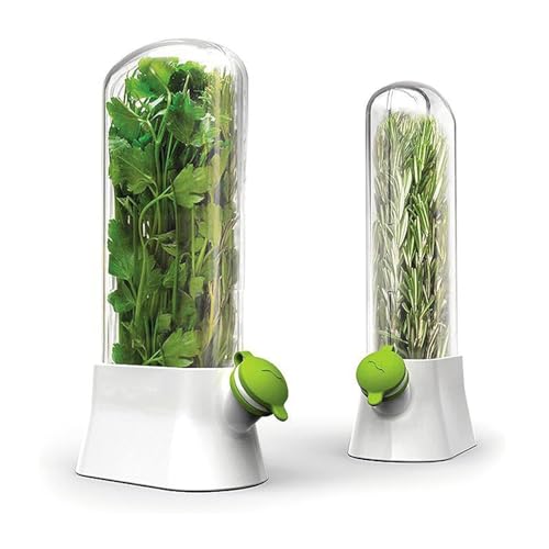 FLEXMAN 2Pcs Gemüse Sparer für Kühlschrank, Transparenter Gemüseküste Bewahrer mit Deckel, Gemüse Sparer Lagerbestand für Minze, Lauch, Koriander, Petersilie, Tee, Getreide FLEXMAN 2Pcs Gemüse Sparer für Kühlschrank, Transparenter Gemüseküste Bewahrer mit Deckel, Gemüse Sparer Lagerbestand für Minze, Lauch, Koriander, Petersilie, Tee, Getreide von flexman