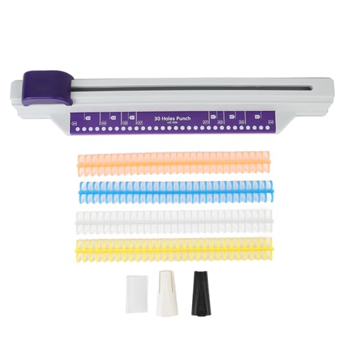 FLEXMAN 30 Lochpunch, Handschusse A4 Paper Punch Bindungsmaschine mit 4 Losen Blattstreifen, 6 Blech Kapazität Multi Zweck Desktop Bindungsmaschine für Büroschulenhaus FLEXMAN 30 Lochpunch, Handschusse A4 Paper Punch Bindungsmaschine mit 4 Losen Blattstreifen, 6 Blech Kapazität Multi Zweck Desktop Bindungsmaschine für Büroschulenhaus von flexman