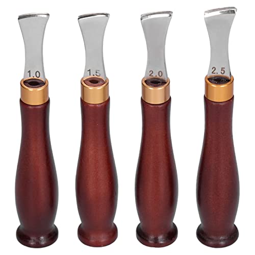 FLEXMAN 4Pcs Leder Edger Creaser, 1 mm 1mm 1,5 mm 2mm 2,5 mm Holzgriff Professionelles Lederwerkzeug, Lederkrimpall Werkzeug Zum Herstellen von Handtaschen, Brieftaschen, Gürteln FLEXMAN 4Pcs Leder Edger Creaser, 1 mm 1mm 1,5 mm 2mm 2,5 mm Holzgriff Professionelles Lederwerkzeug, Lederkrimpall Werkzeug Zum Herstellen von Handtaschen, Brieftaschen, Gürteln von flexman