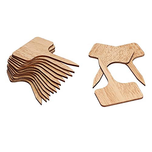 FLEXMAN 50Pcs T Typ Anlagen Etiketten, 6X9.8 cm Verbundholz Pflanzenname Tags, Tag Gartenetiketten Marker für Topfpflanzen, Gewächshäuser, Gärten FLEXMAN 50Pcs T Typ Anlagen Etiketten, 6X9.8 cm Verbundholz Pflanzenname Tags, Tag Gartenetiketten Marker für Topfpflanzen, Gewächshäuser, Gärten von flexman