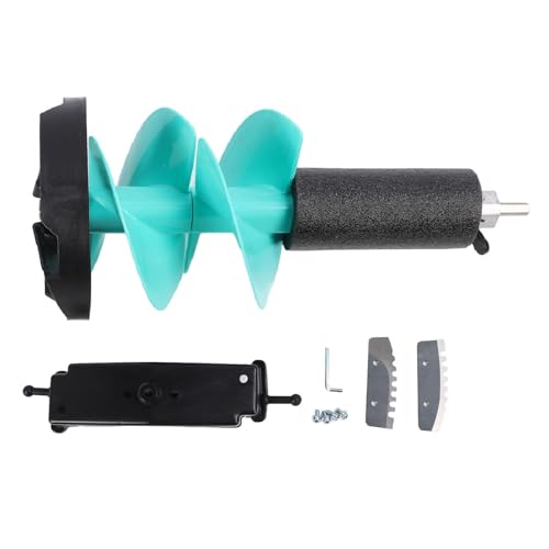 FLEXMAN Electric Ice Fishing Auger, 50 cm Länge 8 Zoll Durchmesser Bohrer Elektro Eis Auger Kit für Dünne Eisbereichen, Fischerei Winterzubehör Professionell mit Positionierer von flexman