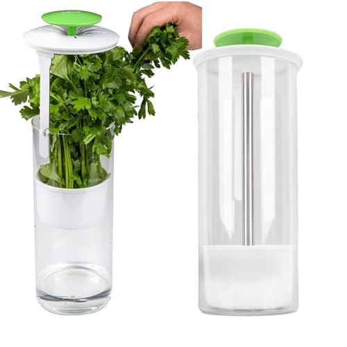 FLEXMAN Gemüsesparer Box, Gemüsekonservierungsflasche für Den Kühlschrank, Hält Grüns Frisch, Gemüse Aufbewahrungsbehälter für Koriander, Minze, Petersilie, Spargel FLEXMAN Gemüsesparer Box, Gemüsekonservierungsflasche für Den Kühlschrank, Hält Grüns Frisch, Gemüse Aufbewahrungsbehälter für Koriander, Minze, Petersilie, Spargel von flexman