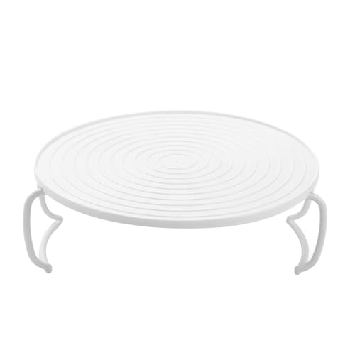 FLEXMAN Mikrowellenheiztablett, Schicht Dampfschale Ständer Rack Multifunktional Runde Dampfregal Schalenstapelregal für Mikrowellenerwärmung von flexman