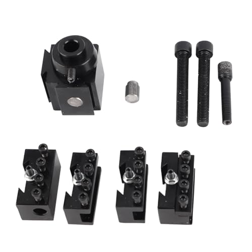 FLEXMAN Schnellwechsel Stahlhalter Set, 0XA Keilstahlhalter, Schnellwechsel Set für 0618 7X12 7X14 210 8X16 220X600 220X750 Mini Drehmaschine von flexman