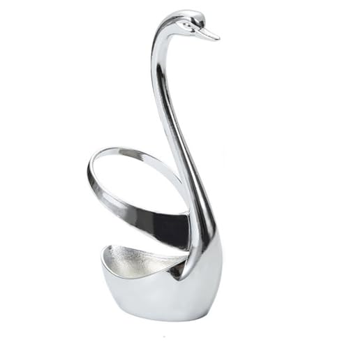FLEXMAN Swan Base Holder Organizer, Zinklegungs Kaffee Löffel Lager Racks, Swan Fork Löffel Halterung Haushaltshalterstange für Restaurants, Hotels FLEXMAN Swan Base Holder Organizer, Zinklegungs Kaffee Löffel Lager Racks, Swan Fork Löffel Halterung Haushaltshalterstange für Restaurants, Hotels von flexman