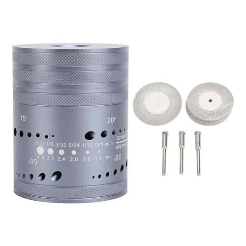 FLEXMAN Tig Wolfram Elektrode Schärfer Kopfwerkzeug, 15~60° Multi Winkel 6 Schneideinschläge 48 Löcher Wolfram Elektroden Schärfer Mühles mit 10 Schleifn 3 CNC Kernwellen FLEXMAN Tig Wolfram Elektrode Schärfer Kopfwerkzeug, 15~60° Multi Winkel 6 Schneideinschläge 48 Löcher Wolfram Elektroden Schärfer Mühles mit 10 Schleifn 3 CNC Kernwellen von flexman