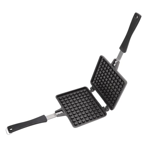 FLEXMAN Waffel Backform, Aluminium Nicht Stick Schlüsselduble Sittige Struffran, Universalte Square Waffel Maker für Versammlungen, Picknicks, Camping FLEXMAN Waffel Backform, Aluminium Nicht Stick Schlüsselduble Sittige Struffran, Universalte Square Waffel Maker für Versammlungen, Picknicks, Camping von flexman