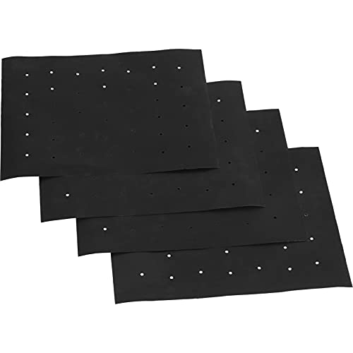 flexman 4Pcs Barbecue Matte, 40X33 cm Nicht Stick Hitzefestgänge BBQ Grillmatten Grillmatten mit Löchern, PTFE Outdoor BBQ Matten für Den Heimgebrauch, Picknick, Camping von flexman