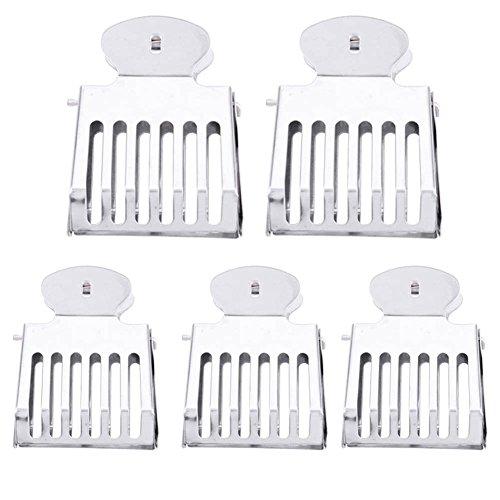 flexman Bee Catcher Clip, 5 X 1,8 X 7 cm Edelstahl Imkere Clip Queen Bienenkäfig Catcher Imker Toolausrüstung für Einfache Queenbee Markierung und Handling (Schwarz) von flexman