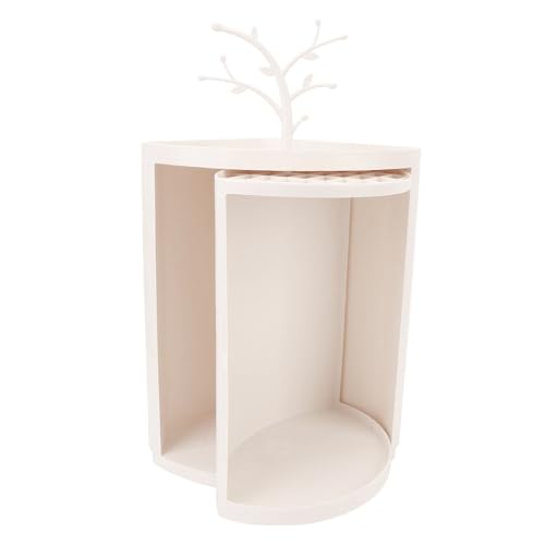 flexman Corner Bread Box, 29.5X36x22 cm Arbeitsplatte Eckspeicherschrank 360 Grad Rotierende Design Ecke Lagerregal für Küchenarbeitsplatte Badezimmer von flexman