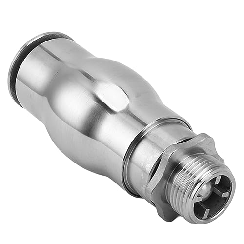 flexman Schaumige Düse, 304 Edelstahlwasser Düse 90 Grad Strahlwinkel Wasserbrunnen Schaumige Sprühdüse für Landschaft Pool Terrasse Gartensee ﻿ (G1 '') von flexman