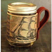 Mason Jar Becher Schiff - Tragbarer Barzubehör Kaffeebecher To Go Camping von flightpathdesigns