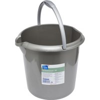 flink & sauber Putzeimer 10,0 l grau von flink & sauber