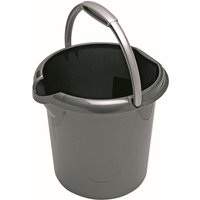 flink & sauber Putzeimer 5,0 l grau von flink & sauber
