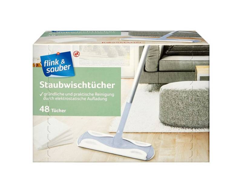 flink & sauber Staubwischer (48-St), Staubwischtücher Nachfüllpack von flink & sauber