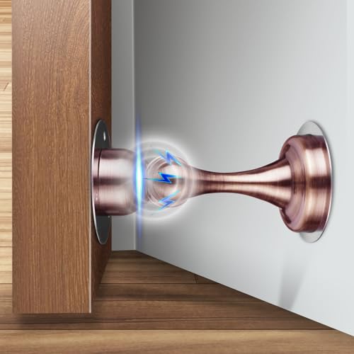 Flintronic 1PC Magnetischer Türstopperhalter, Edelstahl Magnet Door Stopper, mit 3M Selbstklebend/Verdeckte Schraubenmontage, für Tür Offen Halten, für Home Office, Design mit Starken Magnet-Rot Flintronic 1PC Magnetischer Türstopperhalter, Edelstahl Magnet Door Stopper, mit 3M Selbstklebend/Verdeckte Schraubenmontage, für Tür Offen Halten, für Home Office, Design mit Starken Magnet-Rot von flintronic