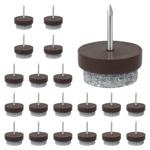 Flintronic 20 Stück Filzgleiter Schrauben, Ø 22mm Stuhl Filzgleiter Schrauben, Filzgleiter für Stühle Schrauben, für Möbel Stühle Laminat Parkett Fliesen, Stuhlbeinschoner, Bodenschutzpolster(Braun) Flintronic 20 Stück Filzgleiter Schrauben, Ø 22mm Stuhl Filzgleiter Schrauben, Filzgleiter für Stühle Schrauben, für Möbel Stühle Laminat Parkett Fliesen, Stuhlbeinschoner, Bodenschutzpolster(Braun) von flintronic
