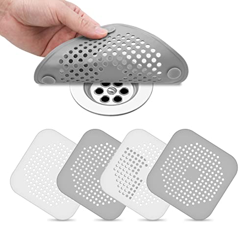 Flintronic 4 Stück Abflusssieb Silikon, Spülbecken Sieb, Haarsieb Dusche, Waschbecken Sieb Abfluss Spüle, Abfluss-Sieb Sink Strainer für Küche, Badewanne, Badezimmer, Dusche Flintronic 4 Stück Abflusssieb Silikon, Spülbecken Sieb, Haarsieb Dusche, Waschbecken Sieb Abfluss Spüle, Abfluss-Sieb Sink Strainer für Küche, Badewanne, Badezimmer, Dusche von flintronic