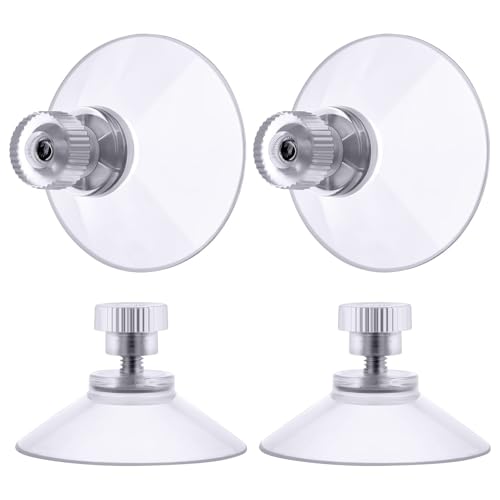 Flintronic 4 Stück Saugnapf mit Gewinde und Rändelmutter, PVC Saugnäpfe Ø50mm, Transparente Saugknöpfe ohne Bohren, Saugknopf Haken Extra Stark für Fenster, Auto, Dekoration, Küche, Aufhängung Flintronic 4 Stück Saugnapf mit Gewinde und Rändelmutter, PVC Saugnäpfe Ø50mm, Transparente Saugknöpfe ohne Bohren, Saugknopf Haken Extra Stark für Fenster, Auto, Dekoration, Küche, Aufhängung von flintronic