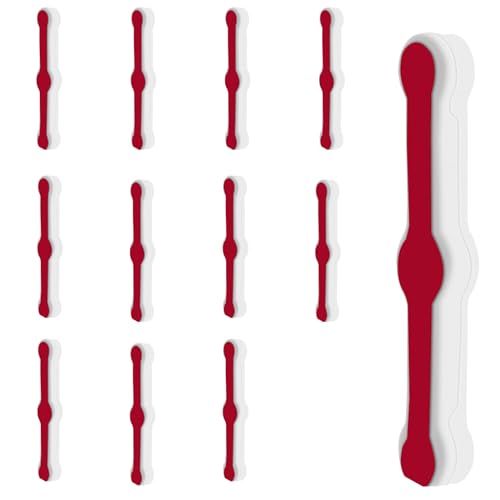 Flintronic Bildschirmfenster Montageschnallen, 12 Stück Snap-on Befestigungszubehör für Fliegengitter Fenster, Selbstklebend Fliegengitter Fenster Clips, für Moskitonetz, Netzvorhänge (Weiß) von flintronic