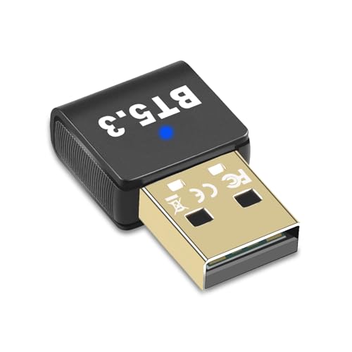 Flintronic Bluetooth Adapter 5.3 für PC, Bluetooth USB-Adapter für PC, Dongle Stick, EDR Wireless Senderempfänger für Maus Tastatur Laptop Tablet, Windows 7/8.1/10/11 Flintronic Bluetooth Adapter 5.3 für PC, Bluetooth USB-Adapter für PC, Dongle Stick, EDR Wireless Senderempfänger für Maus Tastatur Laptop Tablet, Windows 7/8.1/10/11 von flintronic