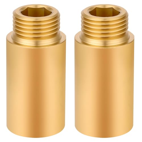 Flintronic Hahnverlängerung 1/2 Zoll x 40 mm, Messing Innengewinde und Außengewinde verlängert, 1/2" IG x 1/2" AG, 1/2 zoll verlängerung für Haus & Garten Trinkwasser und Heizung Installation Flintronic Hahnverlängerung 1/2 Zoll x 40 mm, Messing Innengewinde und Außengewinde verlängert, 1/2" IG x 1/2" AG, 1/2 zoll verlängerung für Haus & Garten Trinkwasser und Heizung Installation von flintronic