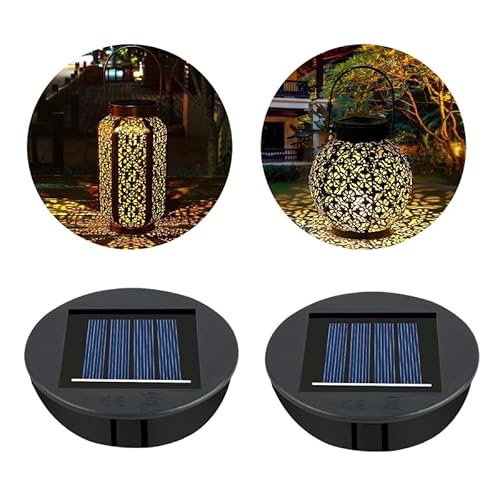 Flintronic Solarleuchten Ersatzteile, 2 Stück Solar Ersatzdeckel 8cm, Solarleuchten Ersatz Top mit LED, LED Solarmodule Ersatz für Solar Gartenleuchten, Solarlaterne und DIY Flintronic Solarleuchten Ersatzteile, 2 Stück Solar Ersatzdeckel 8cm, Solarleuchten Ersatz Top mit LED, LED Solarmodule Ersatz für Solar Gartenleuchten, Solarlaterne und DIY von flintronic