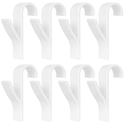 Flintronic Weiß Handtuchhaken, Bademantel Haken, Rundheizkörper Haken, Flexibel Hängen Handtuchhaken, Extra Stark Badezimmer Haken, Handtuchhalter Heizkörperhaken für Alle Standard Heizkörper(8 Stück) von flintronic