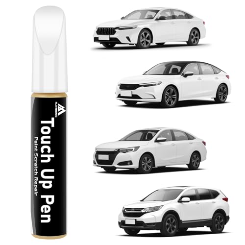 flintronic 369 Lackstift Weiß, 12 ML Metallic Ausbesserungsfarbe Exakte Übereinstimmung – für Chips Kratzerv Ausbesserung von Kratzern und Abplatzungen (Weiß) von flintronic