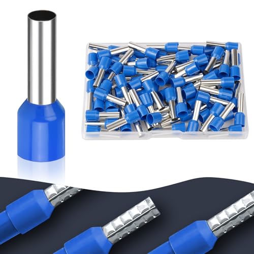 flintronic Aderendhülsen Set 16mm², 100 Stück Kabelschuhe Set, FlachsteckhüLsen, Quetschverbinder it IsolierhüLsen, Gabel Kabelschuhe-Adernhülsenbox, Kabel Steckverbinder für Elektriker, E16-18(Blau) flintronic Aderendhülsen Set 16mm², 100 Stück Kabelschuhe Set, FlachsteckhüLsen, Quetschverbinder it IsolierhüLsen, Gabel Kabelschuhe-Adernhülsenbox, Kabel Steckverbinder für Elektriker, E16-18(Blau) von flintronic