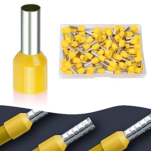 flintronic Aderendhülsen Set 6mm², 100 Stück Kabelschuhe Set, FlachsteckhüLsen, Quetschverbinder it IsolierhüLsen, Gabel Kabelschuhe Adernhülsenbox, Kabel Steckverbinder für Elektriker flintronic Aderendhülsen Set 6mm², 100 Stück Kabelschuhe Set, FlachsteckhüLsen, Quetschverbinder it IsolierhüLsen, Gabel Kabelschuhe Adernhülsenbox, Kabel Steckverbinder für Elektriker von flintronic