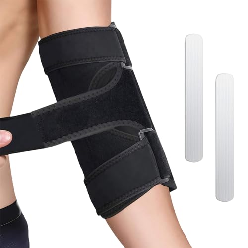 flintronic Ellenbogenbandage, Verstellbare Ellenbogen-Bandage mit Abnehmbaren Metallschienen, Schlaf-Wegfahrsperre für Ulnarnerv-Bandage, für Frakturen, Tennisarm, Sehnenentzündung, Männer & Frauen von flintronic