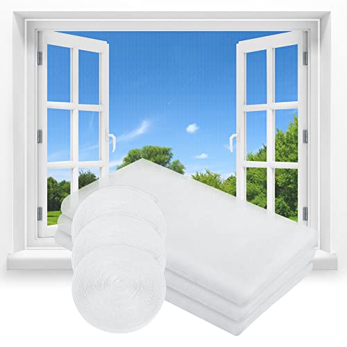 flintronic Fliegengitter Fenster, 3 Stück Zuschneidbar auf Fenstergrößen bis 130x150cm, Insektenschutz mit Starkem Klettband, Kinderleichte Montage,DIY Selbstklebendes Insektenschutz Fenster Netz flintronic Fliegengitter Fenster, 3 Stück Zuschneidbar auf Fenstergrößen bis 130x150cm, Insektenschutz mit Starkem Klettband, Kinderleichte Montage,DIY Selbstklebendes Insektenschutz Fenster Netz von flintronic