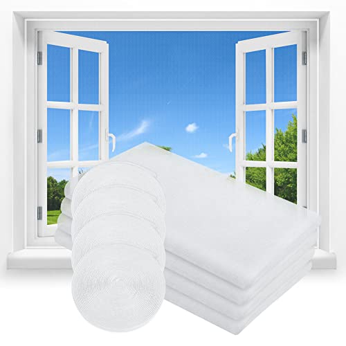 flintronic Fliegengitter Fenster, 4 Stück Zuschneidbar auf Fenstergrößen bis 130x150cm, Insektenschutz mit Starkem Klettband, Kinderleichte Montage,DIY Selbstklebendes Insektenschutz Fenster Netz-Weiß flintronic Fliegengitter Fenster, 4 Stück Zuschneidbar auf Fenstergrößen bis 130x150cm, Insektenschutz mit Starkem Klettband, Kinderleichte Montage,DIY Selbstklebendes Insektenschutz Fenster Netz-Weiß von flintronic