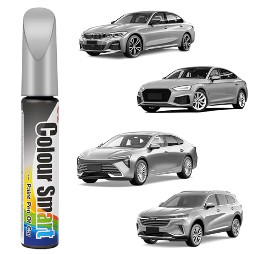 flintronic Lackstift Auto, Auto Kratzer Reparatur Stift, Lackstifte für Reparaturmittel, Lack Reparatur, Auto-Felgen Kratz Entferner und Farbtropfen an Autos,Motorrädern,Fahrrädern (Grau) von flintronic