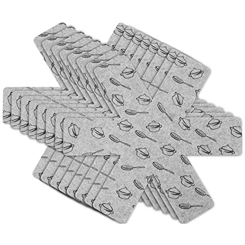 flintronic Pfannenschutz, 8PCS Pfannenschoner Topfschutz, Hitzebeständigerung, Stapelschutz, Topfschoner Anpassbare Größe, Anti-Rutsch Stapelschutz für Pfannen, Töpfe und Schüsseln, Küchenutensilien von flintronic