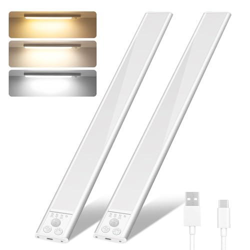 flintronic Schrankbeleuchtung LED Lampe, 2PCS 30cm Unterbauleuchte Küche Licht Aufladbar mit Sensor, 41 LEDs Superhelles Küchenlicht, 3 Farbtemperaturen 4 Modi, Wiederaufladbares USB-Küchenlicht flintronic Schrankbeleuchtung LED Lampe, 2PCS 30cm Unterbauleuchte Küche Licht Aufladbar mit Sensor, 41 LEDs Superhelles Küchenlicht, 3 Farbtemperaturen 4 Modi, Wiederaufladbares USB-Küchenlicht von flintronic