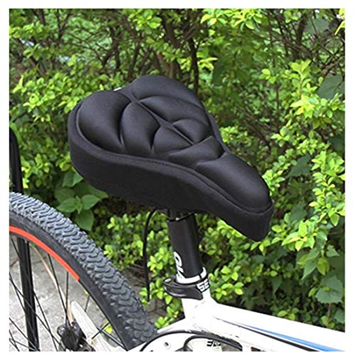 floatofly Fahrrad Fahrrad Komfortable 3D Silikon Gel Pad Silikon Fahrrad Fahrrad Fahrrad Sattel Atmungsaktives Gel Kissen Soft Pad Sitzbezug Schwarz von floatofly