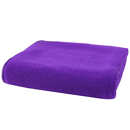 floatofly Wasserabsorbierende Mikrofaser Weiche Autowaschanlage Einfarbig Schnelltrocknende Handtuch Autowaschlappen Plüsch Dicke Autowaschhandtücher Dunkelpurpur von floatofly