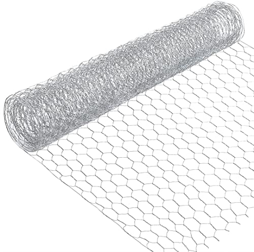 flonatur MGALLI1x50H32 Hühnerstall Mesh, Silber, 1x50m-Hueco 32mm von flonatur